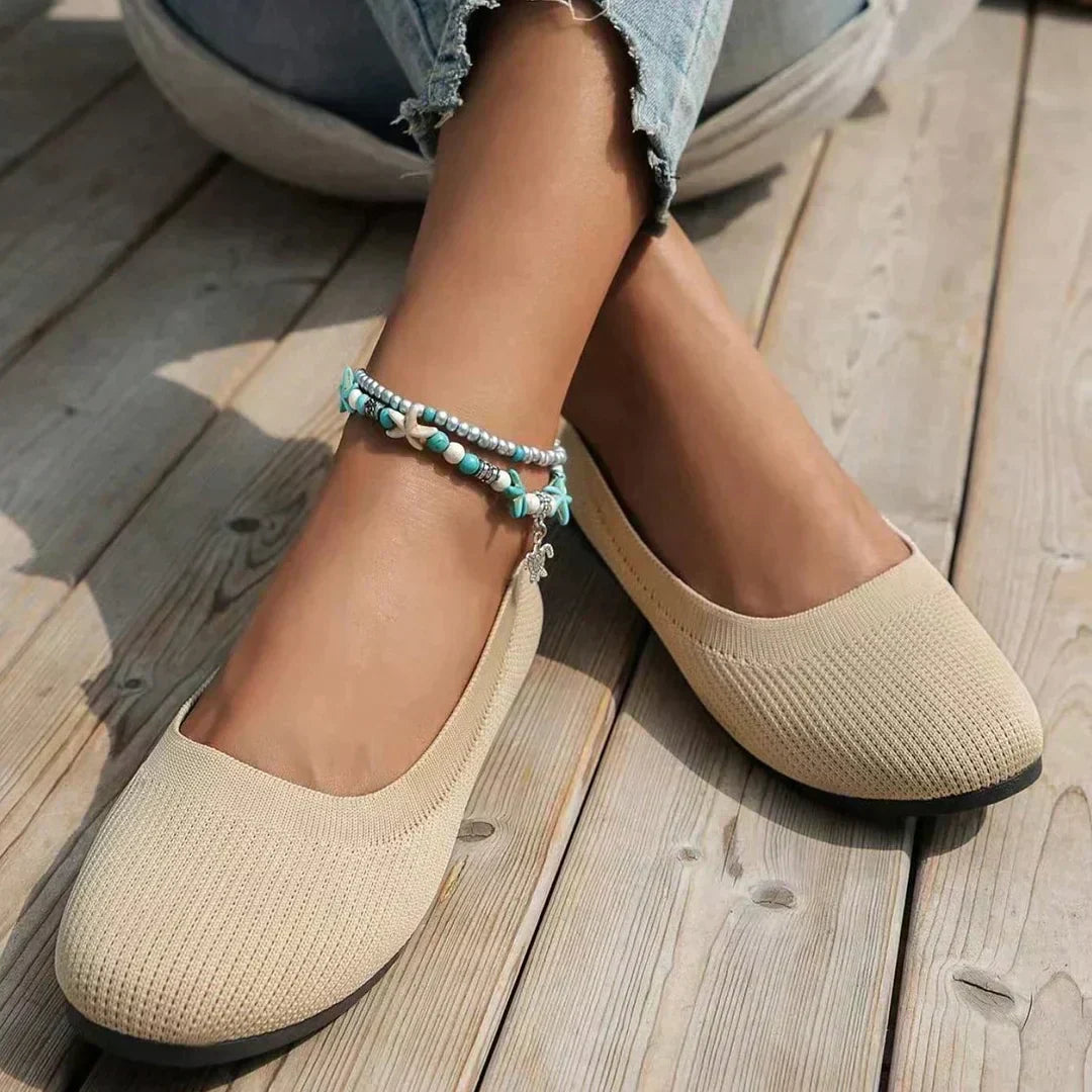 Women's Round Toe Slip-On Anti-Slip Shoes with Soft Insole