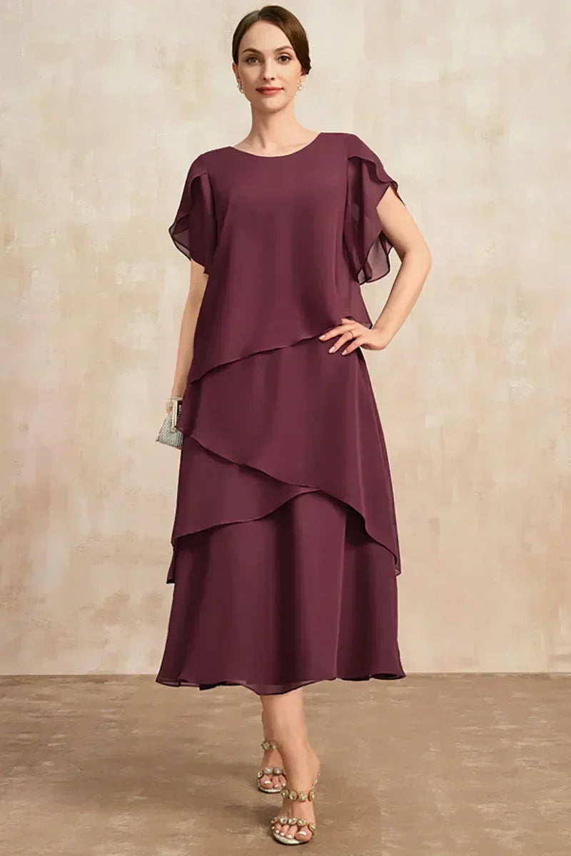 Beau – Layered Midi Occasion Dress