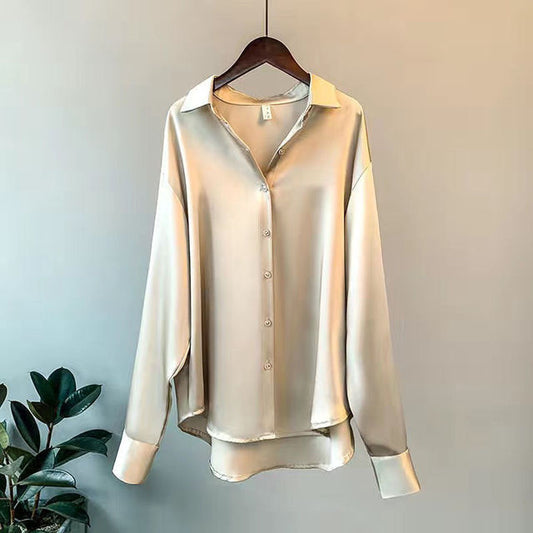 Pia™ - Satin Shirt for Women