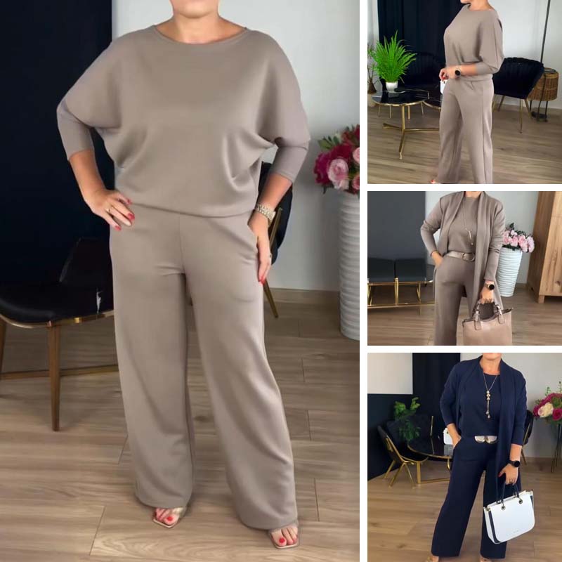 Gabriella | 3-Piece Set with Long Cardigan Elegant Comfort and Versatile Style